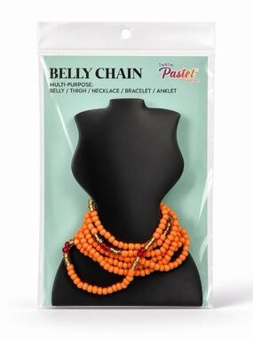 Top&Top "Pastel Collection" Multi-Purpose Belly Chain, versatile body jewelry